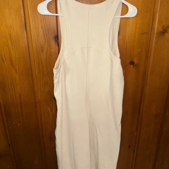 Lululemon Athletica Cream Ribbed soft streme dress - Picture 4 of 5